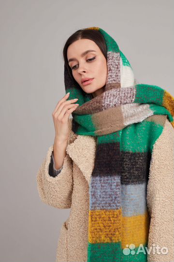 Женский теплый платок