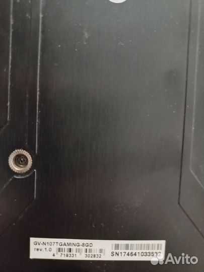 Видеокарта gtx 1070 ti 8gb gigabyte