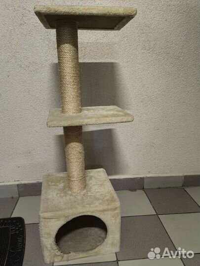 Когтеточка домик для кошки бу
