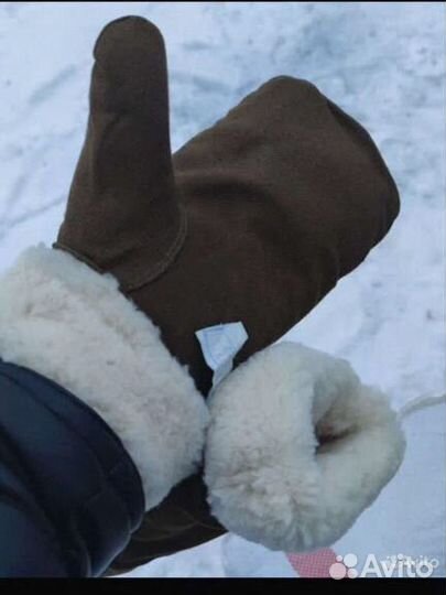 Рукавицы Шубенки варежки натуральная шерсть