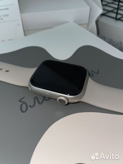 Часы apple watch 7 41 mm starlight