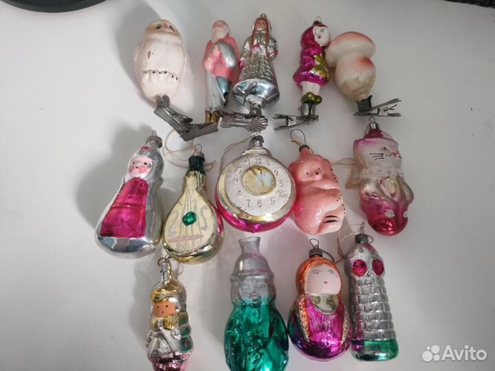 Елочные игрушки СССР прещепка