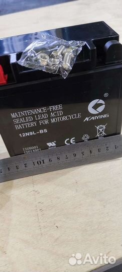 Аккумулятор 12в 9а (135х75х135) 12N9L-BS гелевый