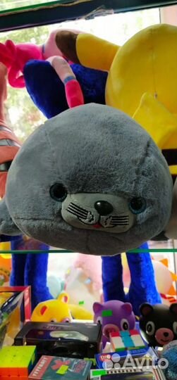 Игрушка Нерпа большая серая