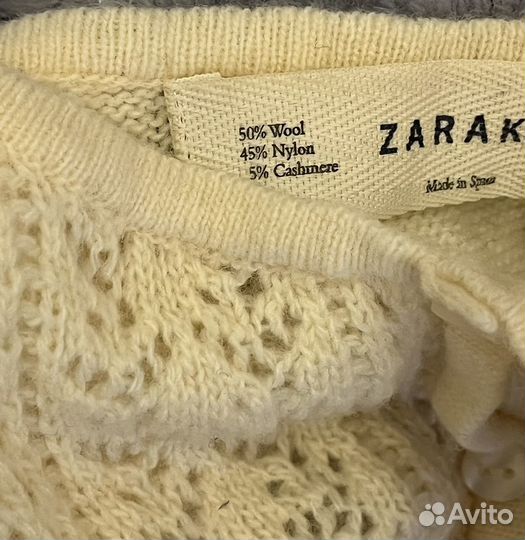 Вязаное платье Zara Knit кашемир M