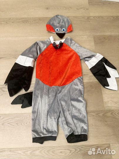 Новогодний костюм для мальчика 104 снегирь