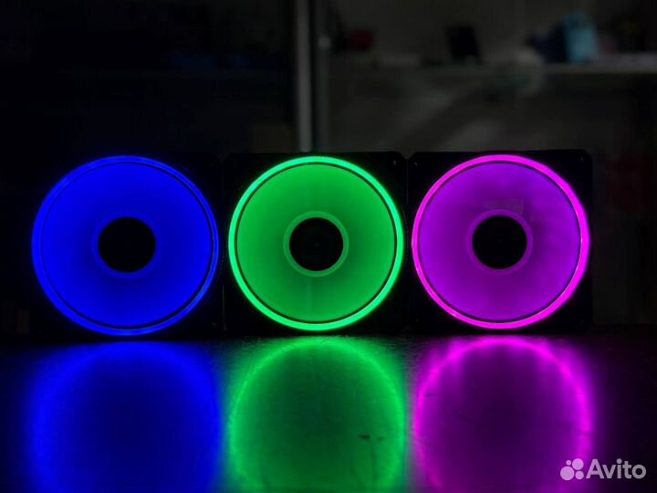 Кулера 120мм с подсветкой (4pin Molex)