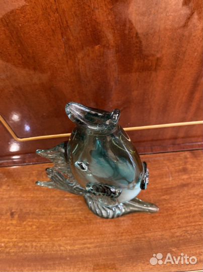Стеклянная ваза или штоф в виде рыбы