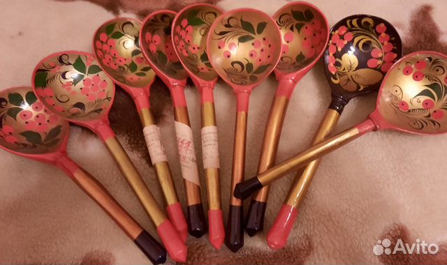 Деревянные ложки хохлома