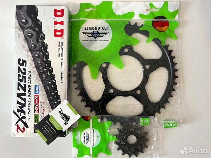 Цепь и звезды на BMW S1000RR 2012-2017