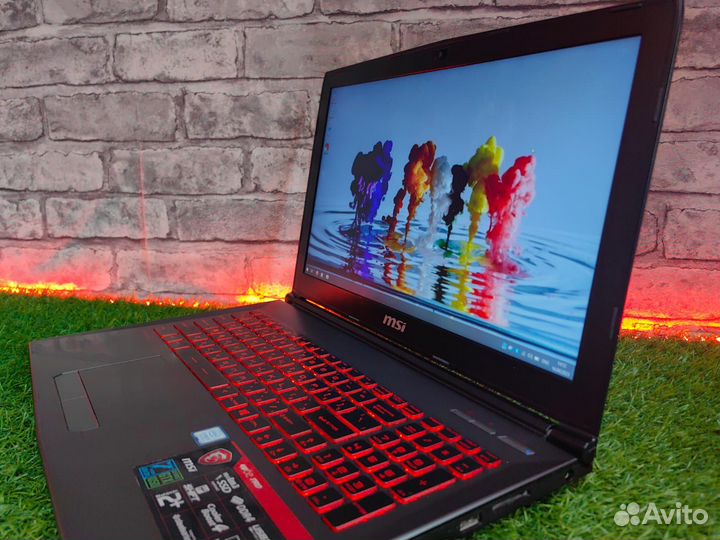 Игровой MSI i5 7300HQ GTX1050 2GB RAM8 SSD128+HDD