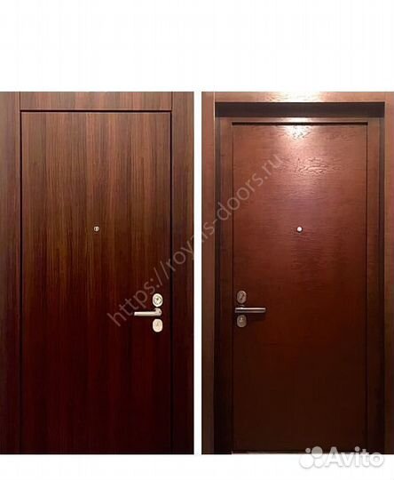 Металлическая входная дверь шпон