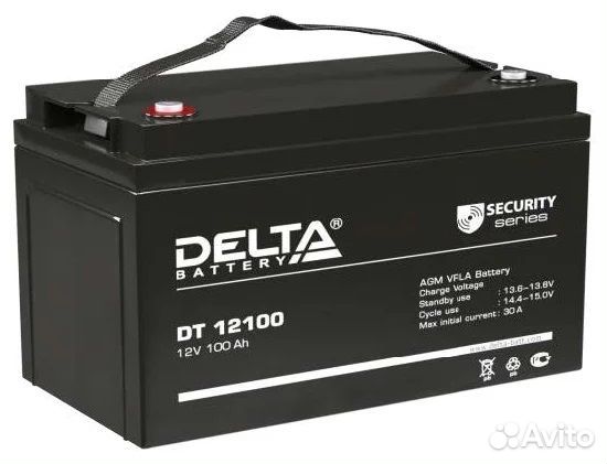 Аккумуляторная батарея delta Battery DT 12100 12В