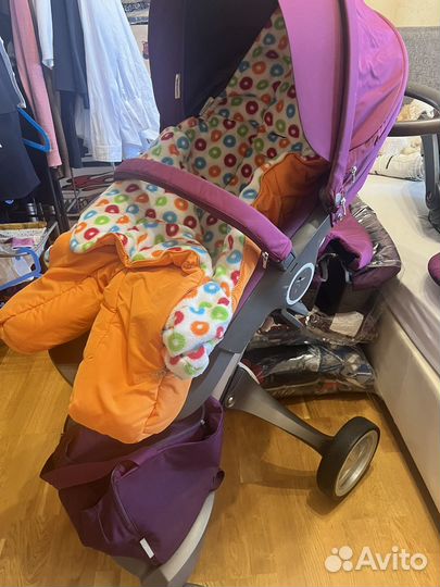 Коляска stokke xplory 3в1 полный комплект