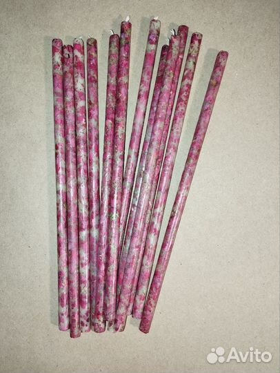 Свечи восковые натуральные с травами