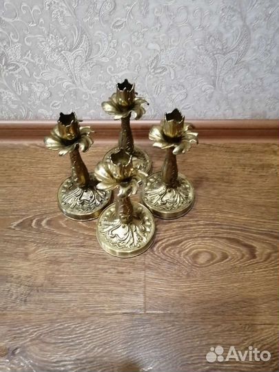 Подсвечник однорожковый бронза СССР