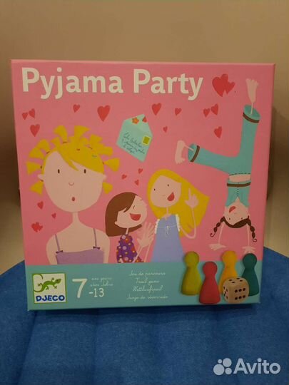 Настольная игра новая Djeco Пижамная вечеринка