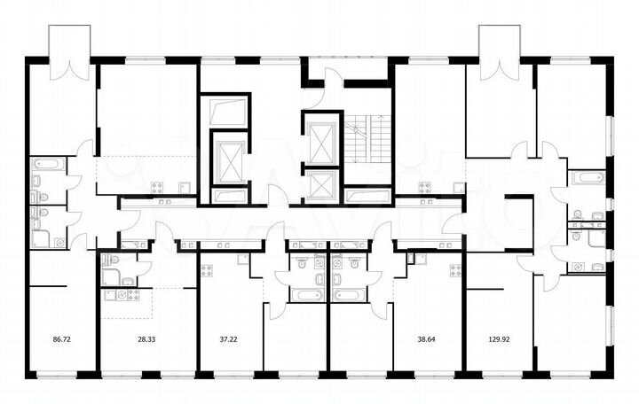 Квартира-студия, 28,3 м², 4/22 эт.