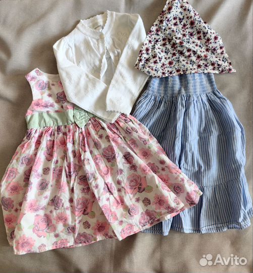 Платье, сарафан, кофточка для девочки 92