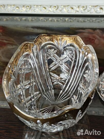 Бонбоньерка хрусталь Anna Hutte Германия