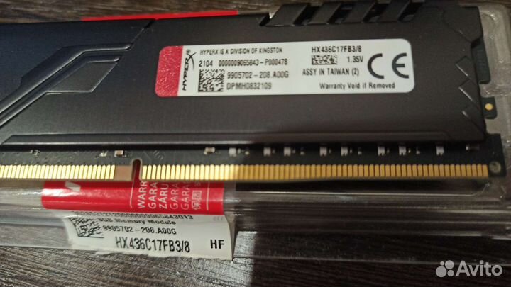 Оперативная память Kingston ddr4 16gb 3600