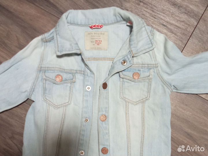 Джинсовая куртка zara 92