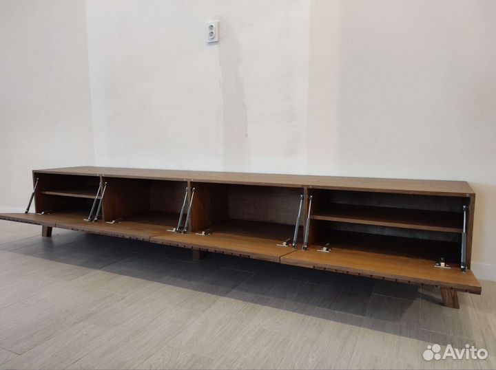 Медиа консоль, тв тумба из дуба