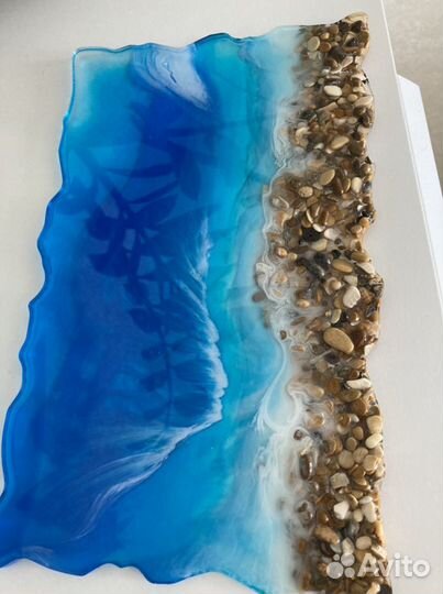 Поднос, блюдо из эпоксидной смолы