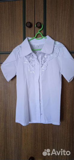 Школьная блузка 128-134