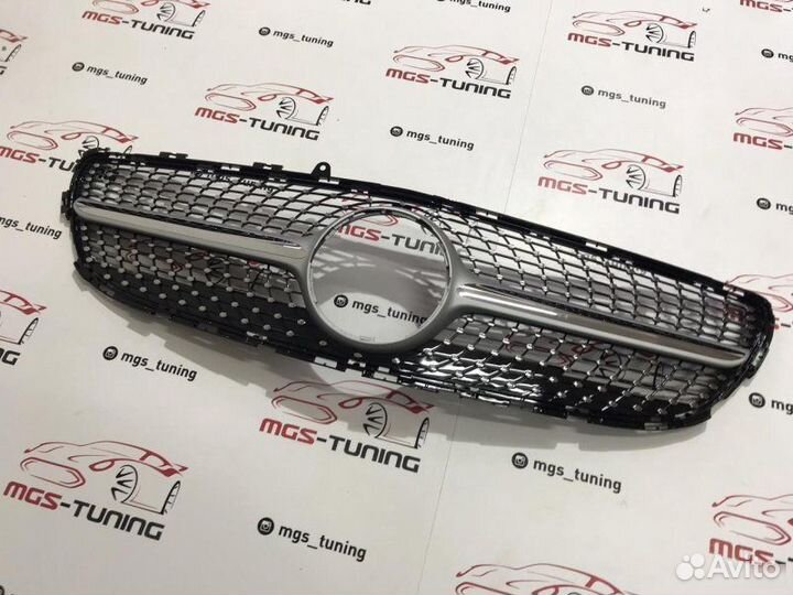 Решетка CLS W218 Diamond Silver Без звезды