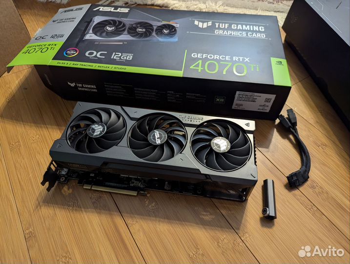 RTX 4070 ti Asus TUF (полный комплект)