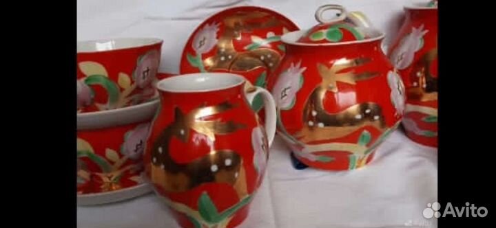 Сервиз чайный Золотой олень
