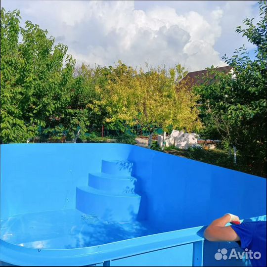 Бассейн из полипропилена 2х5х1,5