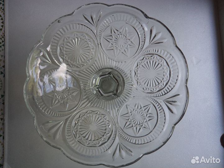 Вазы фруктовницы.Толстое стекло.ссср