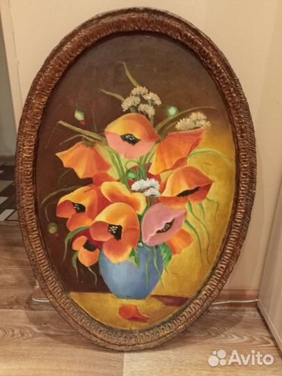 Картина маслом цветы
