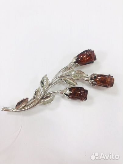 Серебряная брошь 925 проба Арт-75