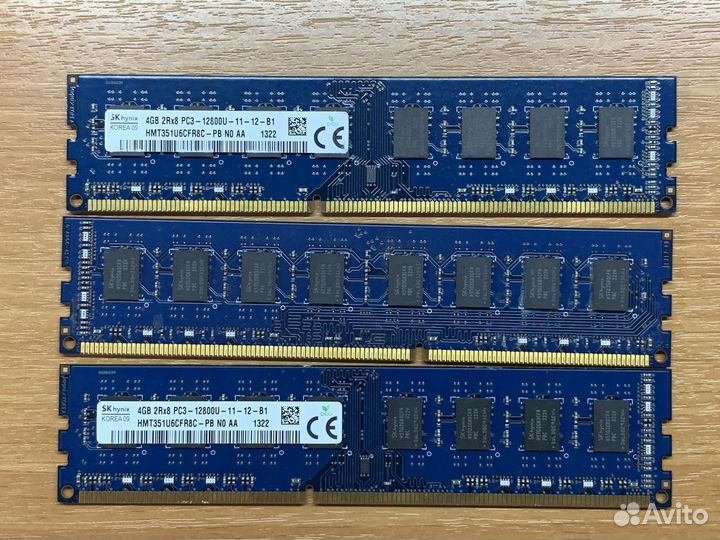 Оперативная память 4GB DDR3 1600MHz Hynix