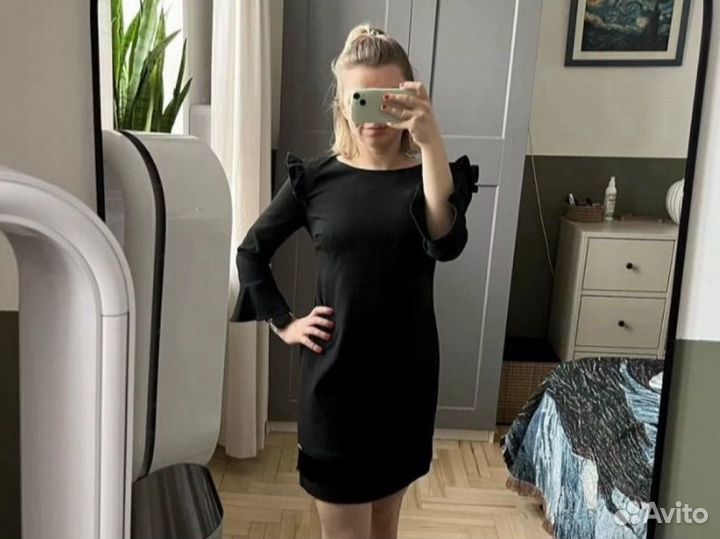 Liu Jo новое платье черное S 40 42 Италия