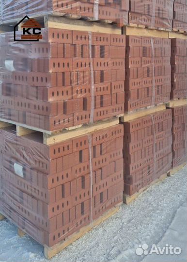 Кирпич керамический одинарный полнотелый