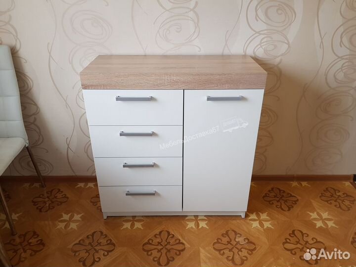 Комод (0,9м) бетон светлый (бетон темный, сонома