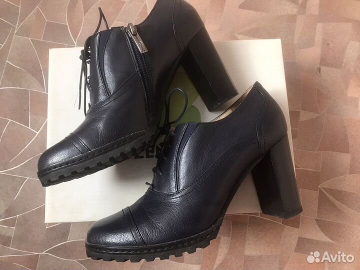 Полуботинки новые натур.кожа р 36