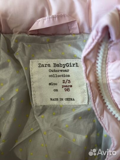 Куртка zara 98