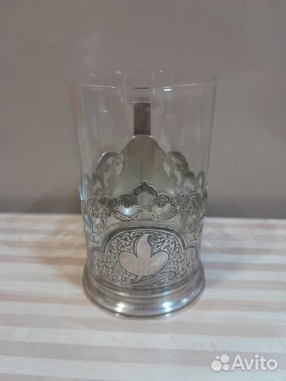 Кубачи Подстаканник СССР серебро 875 пробы 90 г