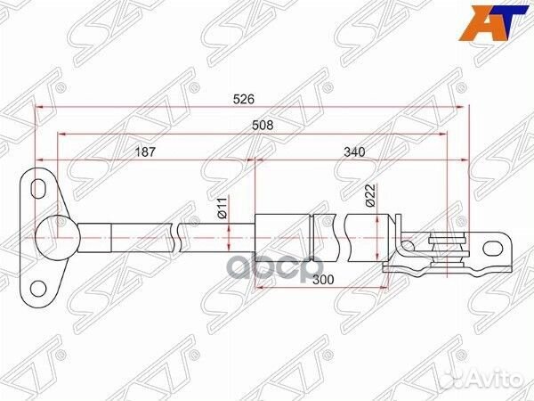 Амортизатор крышки багажника toyota harrier RX3