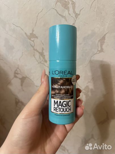 Спрей loreal magic retouch каштановый