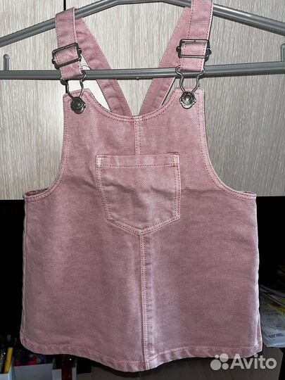 Джинсовый сарафан для девочки 80