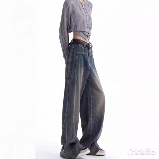 Джинсы широкие balenciaga type