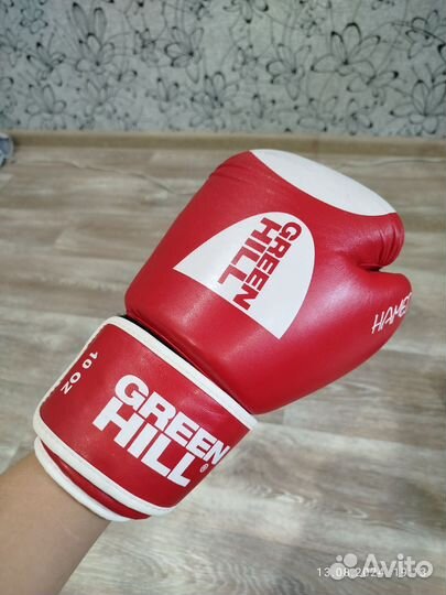 Боксерские перчатки 10 oz green hill
