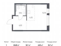Квартира-студия, 25,8 м², 12/12 эт.