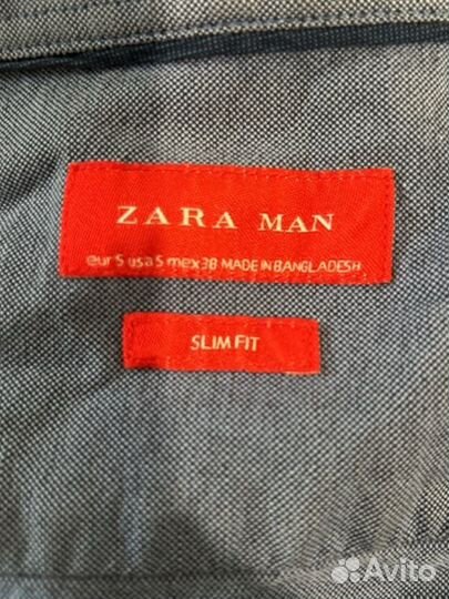 Мужская рубашка zara S размер